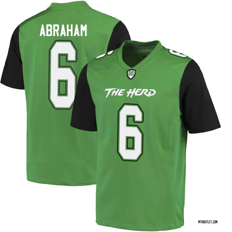 Youth Replica Micah Abraham Marshall Thundering Herd Football College Jersey - Green